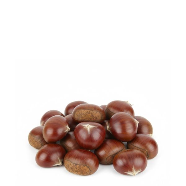 Fresh Sharbatly chestnuts in a 0.4 kg pack, whole and ready to eat, shown in a clear product image.
