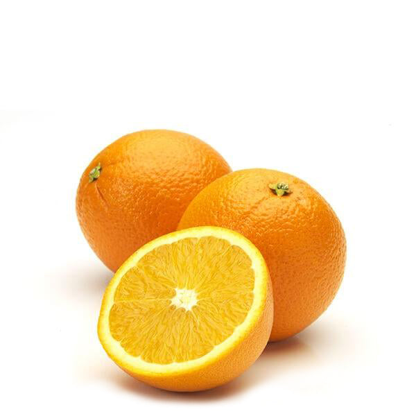 Spanish Navel oranges from Sharbatly in a 9 kg carton, fresh and ripe with bright orange skin and juicy segments.