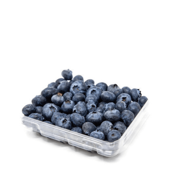 Fresh blue blueberries in a Sharbatly 0.17 kg pack, showcasing ripe, plump berries on a white background.