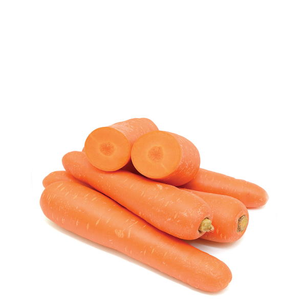 Fresh Sharbatly carrots in a 10 kg carton, showcasing bright orange vegetables perfect for cooking or snacking.