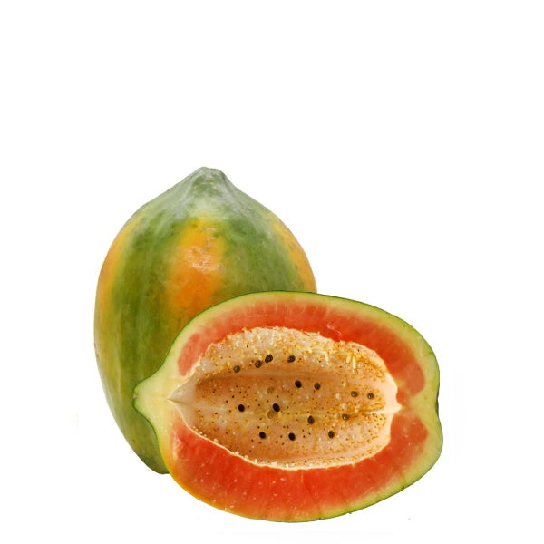 Papaya local, baladi, round, seedless ,single piece